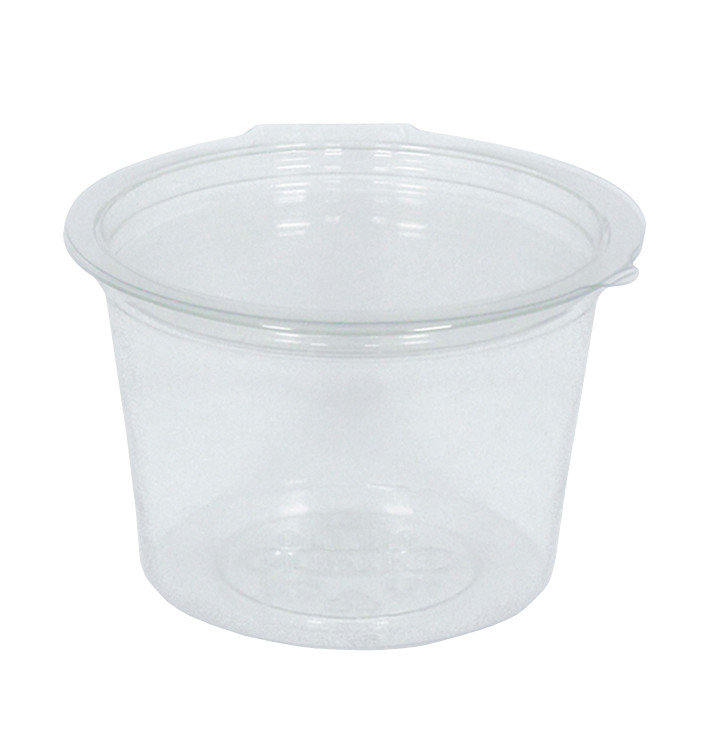 Tarrina Redonda Bisagra APET Transparente 100ml Ø70mm (45 Uds)