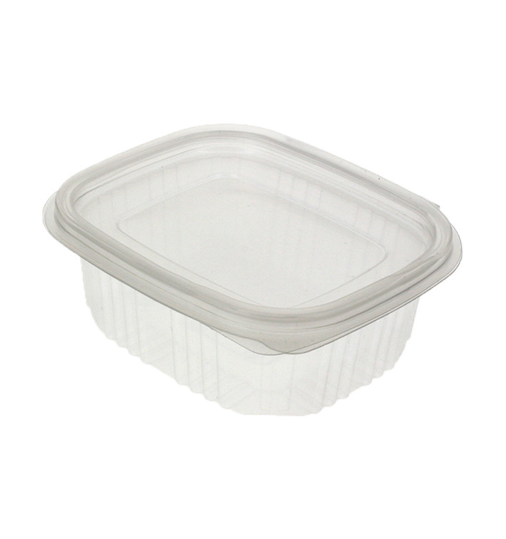 Tarrina Tapa Bisagra PP 250ml Microondas (50 Uds)