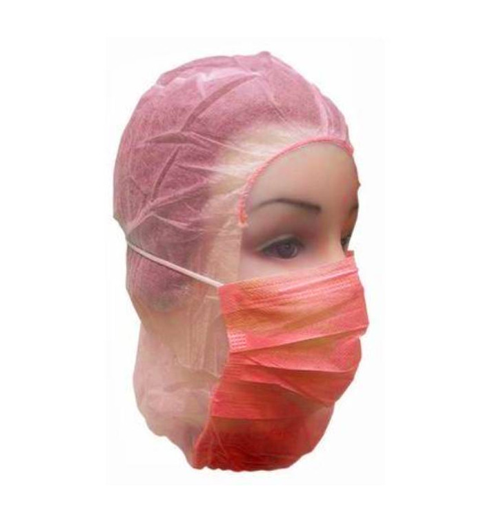 Gorro Integral en Polipropileno Rojo (500 Uds)
