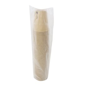 Vaso Cartón 9 Oz/280ml Kraft-Kraft Ø8,1cm (50 Uds)