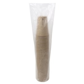 Vaso Cartón 7 Oz/220ml Kraft-Kraft Ø7cm (50 Uds)