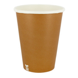 Vaso Cartón Plastic Free 14 Oz/420ml "Caramelo" Ø9cm (1.000 Uds)