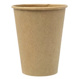 Vaso Cartón 12Oz/360ml Marrón Ø8,0cm (100 Uds)