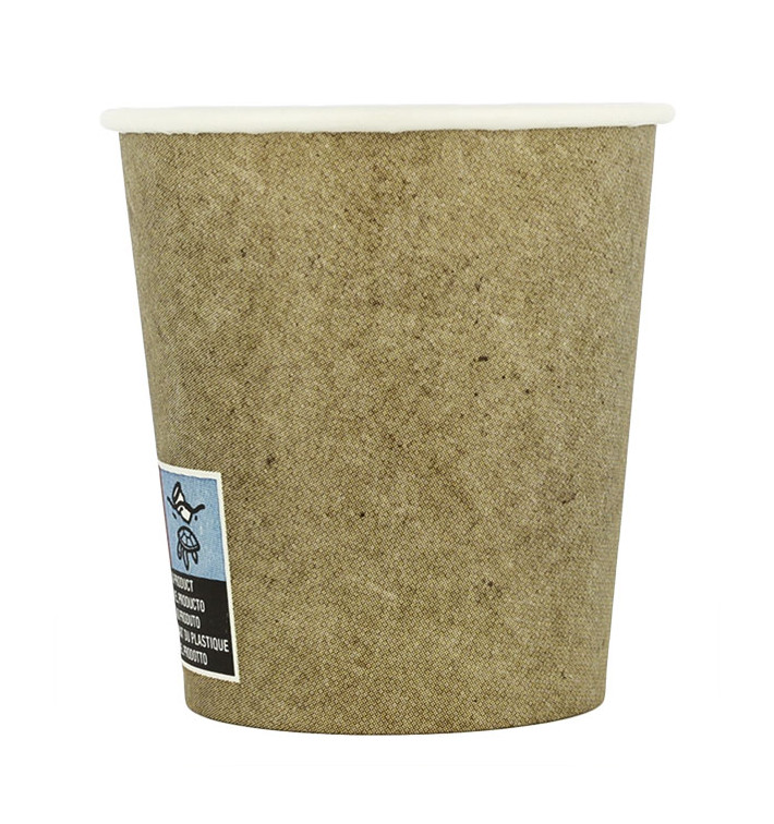 Vaso Cartón 4Oz/120ml Kraft Ø6,2cm (2000 Uds)