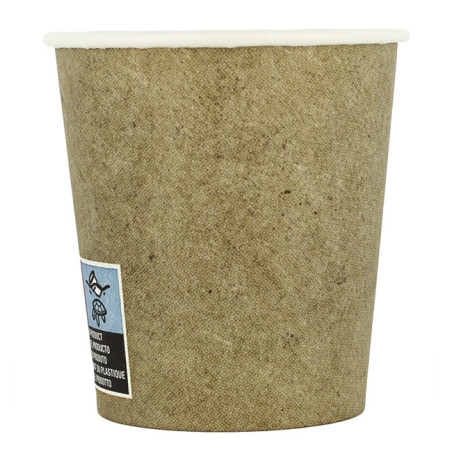 Vaso Cartón 4Oz/120ml Kraft Ø6,2cm (2000 Uds)