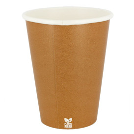 Vaso Cartón Plastic Free 14 Oz/420ml "Caramelo" Ø9cm (50 Uds)