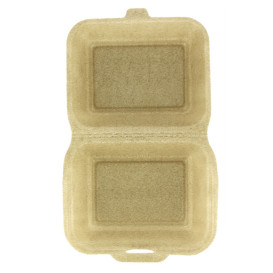 Envase MenuBox XPP Beige 18,5x15,5x7cm (125 Uds)