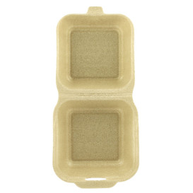 Envase Hamburguesa XPP Beige 15x15x7cm (125 Uds)