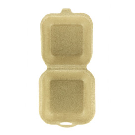 Envase Hamburguesa XPP Beige 13,5x13,5x7cm (100 Uds)