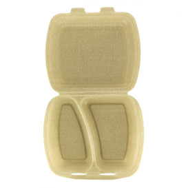 Envase MenuBox XPP 2C Beige 24x20,5x7cm (50 Uds)
