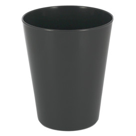 Vaso Reutilizable Durable PP Mineral Antracita 330ml (72 Uds)