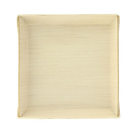 Mini Plato de Madera Cuadrado 7x7x1,5cm (20 Uds)