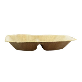 Mini Plato Cuadrado Hoja de Palma 2C 10x10cm (100 Uds)