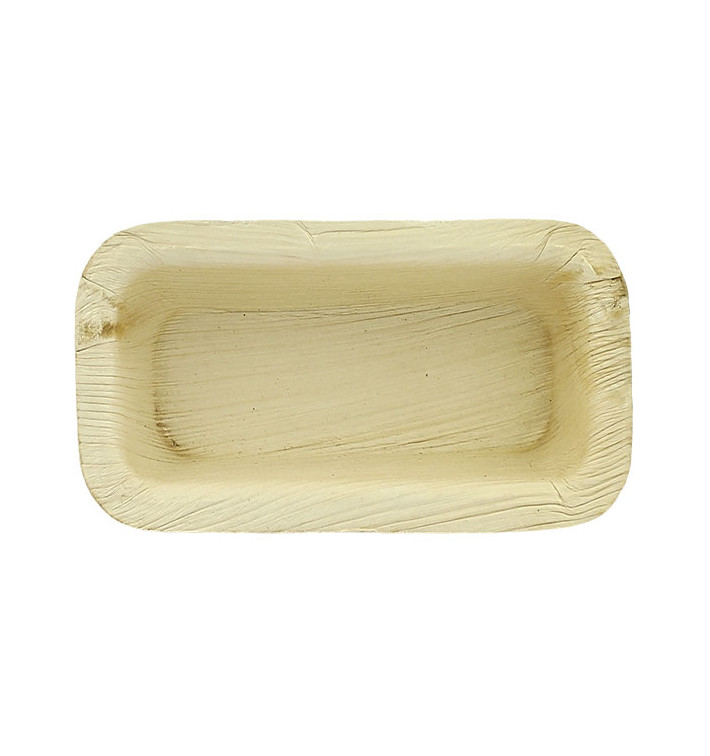 Bol Rectangular de Hoja de Palma 12,8x6,4cm (200 Uds)