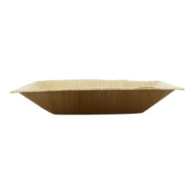 Plato Cuadrado Hoja de Palma 16,5x16,5cm (6 Uds)