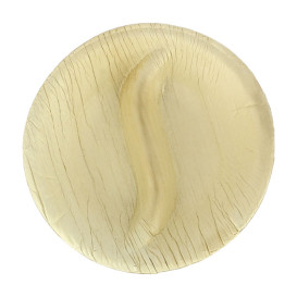 Mini Plato Redondo Hoja de Palma 2C 9x8cm (10 Uds)