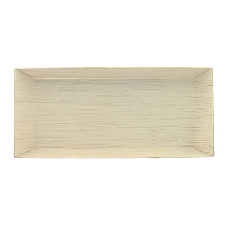 Bandeja de Madera 21,5x8,5x2,8cm 350ml (25 Uds)
