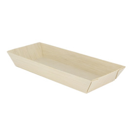 Bandeja de Madera 21,5x8,5x2,8cm 350ml (100 Uds)