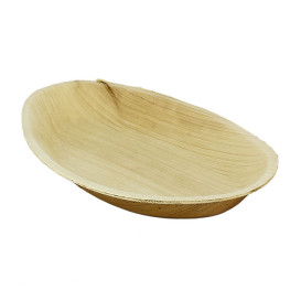 Plato Ovalado Hoja de Palma 19x12cm (10 Uds)