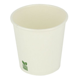 Vaso Cartón Plastic Free 4 Oz/120ml Blanco Ø6,2cm (1.000 Uds)