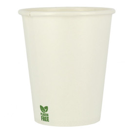 Vaso Cartón Plastic Free 7 Oz/210ml Blanco Ø7cm (50 Uds)