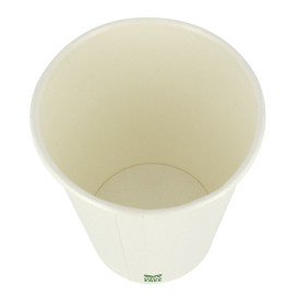 Vaso Cartón Plastic Free 8 Oz/240ml Blanco Ø8cm (1.000 Uds)