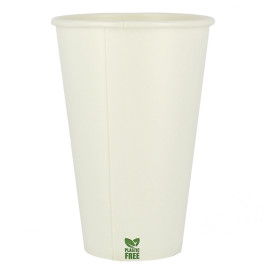 Vaso Cartón Plastic Free 12 Oz/360ml Blanco Ø8cm (1.000 Uds)