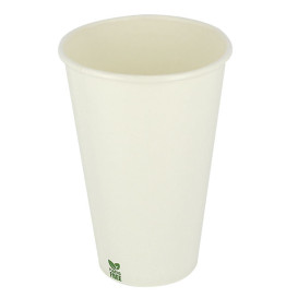 Vaso Cartón Plastic Free 12 Oz/360ml Blanco Ø8cm (1.000 Uds)
