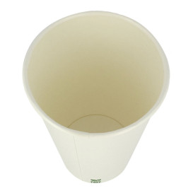 Vaso Cartón Plastic Free 12 Oz/360ml Blanco Ø8cm (1.000 Uds)