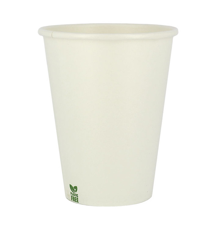 Vaso Cartón Plastic Free 14 Oz/420ml Blanco Ø9cm (1.000 Uds)