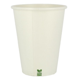 Vaso Cartón Plastic Free 14 Oz/420ml Blanco Ø9cm (1.000 Uds)