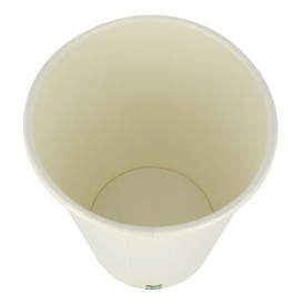 Vaso Cartón Plastic Free 14 Oz/420ml Blanco Ø9cm (1.000 Uds)