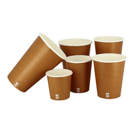 Vaso Cartón Plastic Free 4 Oz/120ml "Caramelo" Ø6,2cm (1.000 Uds)