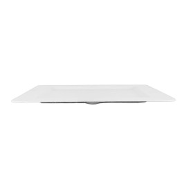 Plato Hendidura Caña de Azucar Blanco 200x200mm (50 Uds)