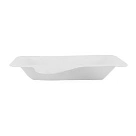 Plato Lengueta Caña de Azucar Blanco 110x110mm (50 Uds)