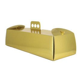 Caja de Carton Metalizada Oro Brazo 16x44x10,5 cm (50 Uds)