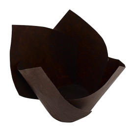 Cápsula Muffin Tulipa Twist Ø50x65/98 mm Marrón (2.000 Uds)