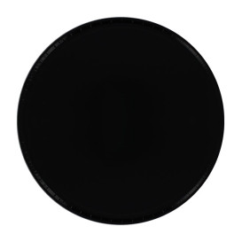 Plato Pizza de Carton Laminado PET Negro 300 mm (100 Uds)