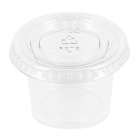 Tapa Tarrina para Salsas PET Trans. 30ml (100 Uds)