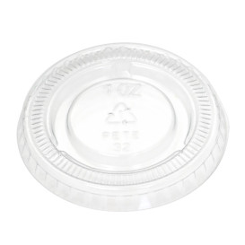 Tapa Tarrina para Salsas PET Trans. 30ml (2500 Uds)