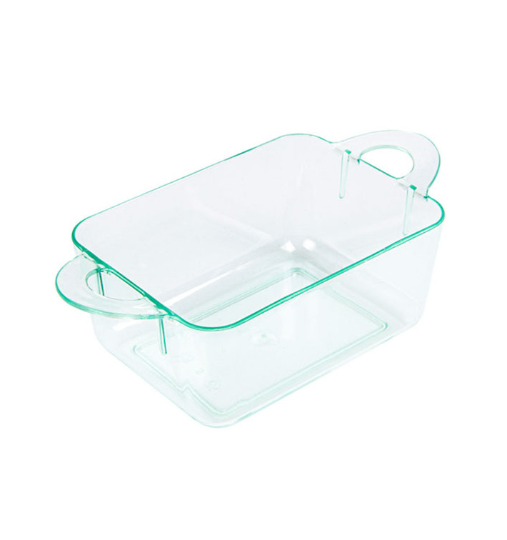 Tarrina Plastico con Asas Water Green 9,6x5x3,5cm (576 Uds)
