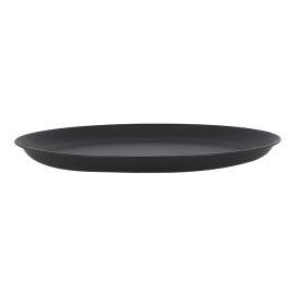 Plato Reutilizable Durable PP Mineral Antracita Ø27,5cm (6 Uds)