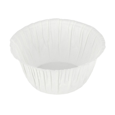 Cápsulas para Cupcakes 4,9x3,8x7,5cm Blanca (1800 Uds)