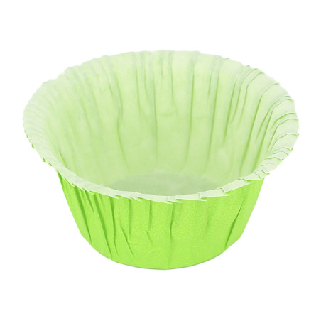 Cápsulas para Cupcakes 4,9x3,8x7,5cm Verde (500 Uds)