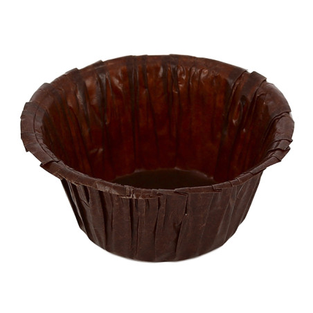 Cápsulas para Cupcakes 4,9x3,8x7,5cm Marrón (500 Uds)