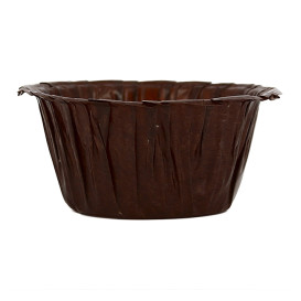 Cápsulas para Cupcakes 4,9x3,8x7,5cm Marrón (500 Uds)