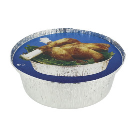 Tapa Cartón Envases Redondo para Pollo 935 y 1400ml (125 Uds)