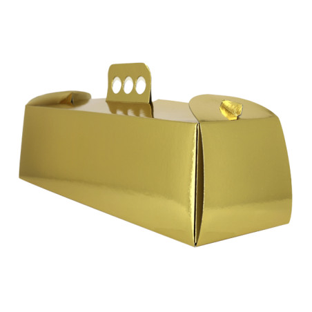 Caja de Cartón Metalizada Oro Brazo 38,5x12x10,5cm (50 Uds)
