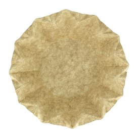 Plato Hondo de Cartón Kraft "Flower" Ø16cm 245g/m² (800 Uds)