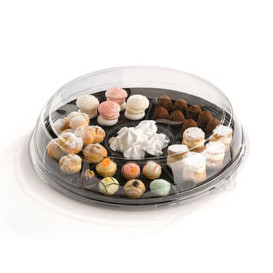 Bandeja Plastico 6 Compartimentos Marmol 40 cm (5 Uds)